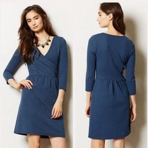 HD in Paris Blue Dot Wrap Dress